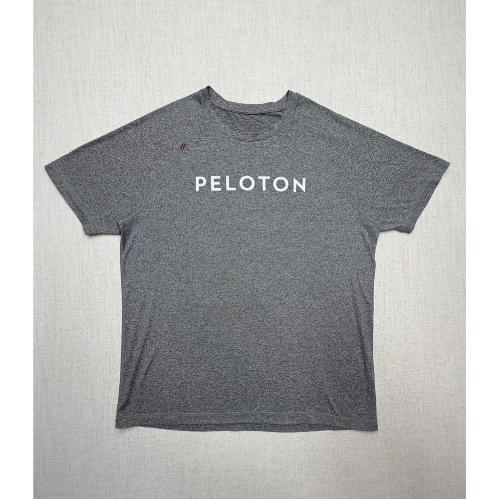 Rhone x Peloton Mens XL Reign Short Sleeve Workout Shirt Gray Heather RGN-181